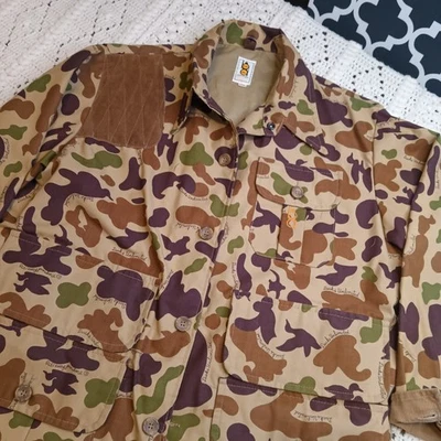 Vtg BOB ALLEN Mens XXL Ducks Unlimited Camouflage Coat Chore Camo Hunting  - Image 1 of 4