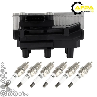 Ignition Coils & Spark Plugs For 1999-2001 Volkswagen Golf Jetta 2.8L V6 UF338 - Image 1 of 4