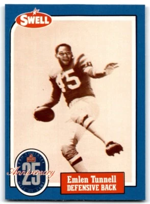 1988 SWELL GREATS EMLEN TUNNELL NEW YORK GIANTS #118 - Image 1 of 2