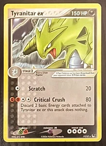 POKEMON • Tyranitar EX CARTA RARA NON HOLO POP 2 PROMO 17/17 NM-EX - Foto 1 di 2