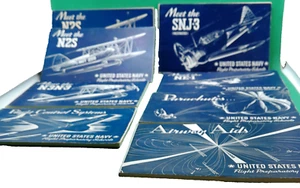WWII Military lot 8 book N2S Flight Control N3N3 Airway Aid Parachutes NE1 SNJ3 - Picture 1 of 8