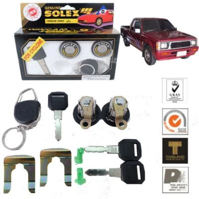 JUEGO DE LLAVES DE SEGURIDAD CON CERRADURA DE 2 PUERTAS PARA MITSUBISHI MIGHTY MAX DODGE RAM L200 SOLEX 97-94 Foto 1 de 4