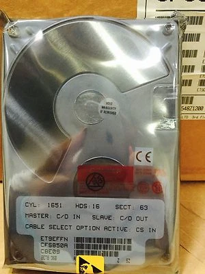 *New* Conner (CFS850A) 850MB, 3.5" IDE Internal Hard Drive - Image 1 of 4