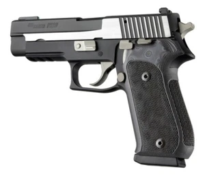 Hogue For Sig P220 DA/SA Checkered G10 * 20177 Black/Gray - Picture 1 of 2