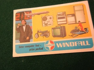 Royalite Windfall 1968 Reklamation Postkarte Lotterie Eintrittsformular #2732ME - Bild 1 von 2