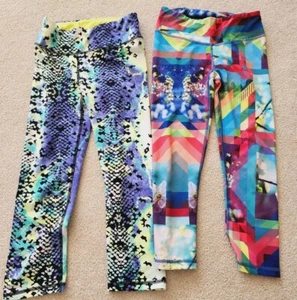 Aeropostale Live Love Dream Teens Capri Pants Workout Leggings XS lot of 2 - Picture 1 of 3