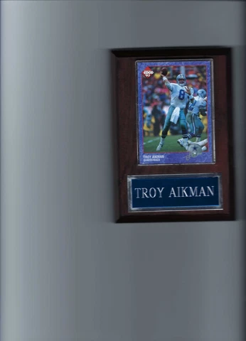 TROY AIKMAN PLAQUE DALLAS COWBOYS FOOTBALL NFL   C5 Cover
