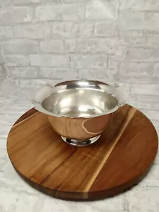 Antike versilberte Schale mit geschupptem durchbohrtem Rand von Rodgers # 4277 - Bild 1 von 9