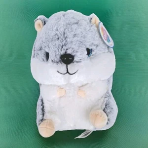Nanco Hamster Meerschweinchen Plüschtier 9 Zoll Stofftier Spielzeug Glitzeraugen Ohrmarke - Bild 1 von 9