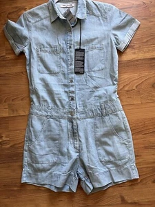 Mavi Jeans Denim Shorts Jumpsuit Women’s Medium/27 - Picture 1 of 7