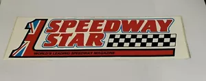 Vintage Speedway Star Sticker - Picture 1 of 3