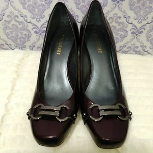 Vintage Piccini Womens Heels MISMATCHED Sizes Right 9 Left 10 Patent Leather - Foto 1 di 12