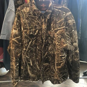Game Winner Camo Shirt Mens 3XL Brown Green Camouflage Button Up Long Sleeve - Picture 1 of 4