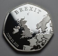 Brand New BREXIT Silver Commemorative. 31st JANUARY 2020. UK EU Politics 2021