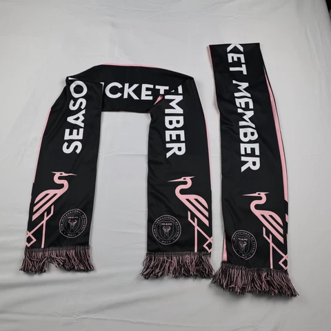 Inter Miami CF Scarves Black Pink Season Ticket Holder Reversible Club Futbol Cover