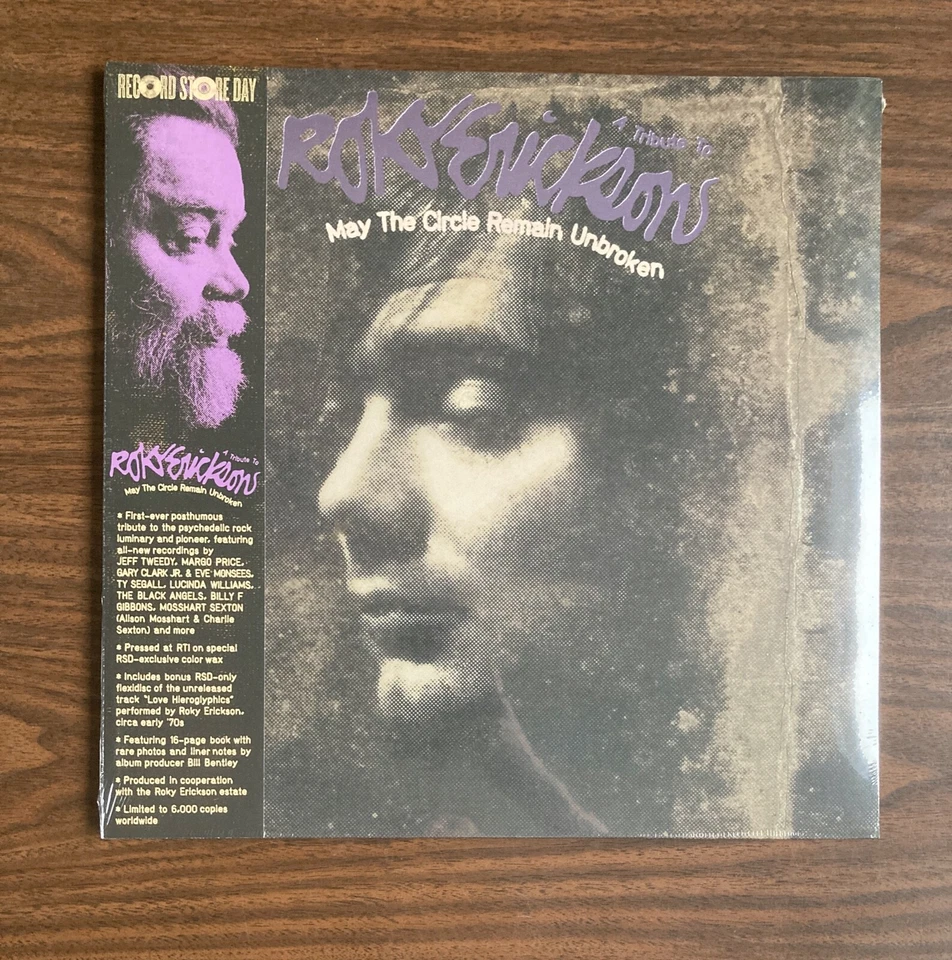 ROKY ERICKSON MAY THE CIRCLE REMAIN UNBROKEN LP & FLEXI NEW SEALED RSD 2021 COMP Foto 1 de 1