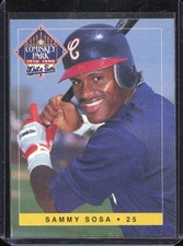 1990 Coca Cola Chicago White Sox Sammy Sosa RC