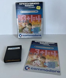 Commodore 64 Speed/Bingo Math Complete Box & Manual Included 1981 Untested - Picture 1 of 11