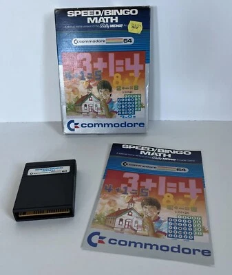 Commodore 64 Speed Bingo Math Complete Box & Manual Included 1981 Untested - Image 1 of 4