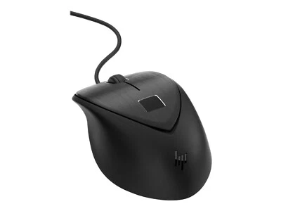 HP Fingerabdruck-Maus, Laser, 3 Tasten, kabelgebunden, USB, Fingerprint 4TS44AA - Bild 1 von 4