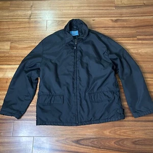 Reaction Kenneth Cole Lightweight Jacket Full Zip Pockets Black - Picture 1 of 10