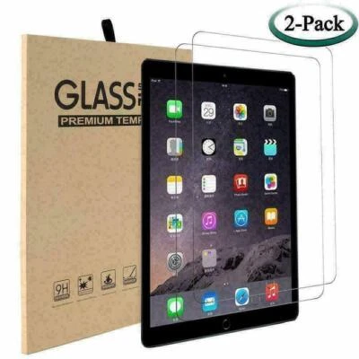 2 Pack Screen Protector Tempered Glass For Apple iPad Air 9.7 10.2 Pro 10.5 Mini - Image 1 of 4