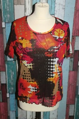 TEE SHIRT HAUT VOILE FEMME °°° CHRISTINE LAURE °°° TAILLE 2 . PROCHE NEUF  - Photo 1/4