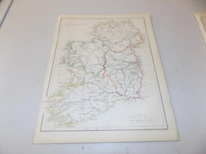 c1860 antica mappa Hughes dell'IRLANDA - Foto 1 di 1