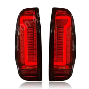 For Nissan Frontier 2005-2021 black Smoke LED Rear Brake Tail Lights Lamps Pair - Picture 1 of 10