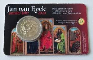 BELGIEN - Coin Card 2€ Gedenkmünze 2020 JAN VAN EYCK - Bild 1 von 2