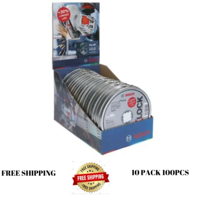 Bosch 2608619267 125mm x 1mm X-LOCK Inox Metal Cutting Discs 100 PCS FreeShippig - Image 1 of 2