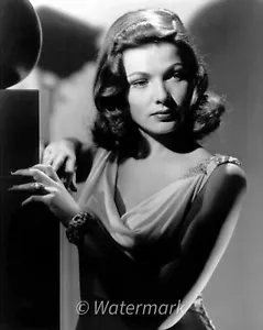 FOTO PUBLICITARIA VINTAGE de la actriz de Broadway Gene Tierney - Años 30-1940 - 16x20 - Imagen 1 de 1