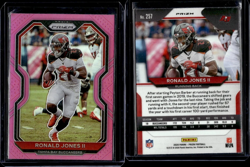 2020 Panini Prizm Pink Prizm #257 Ronald Jones II - Image 1 of 1