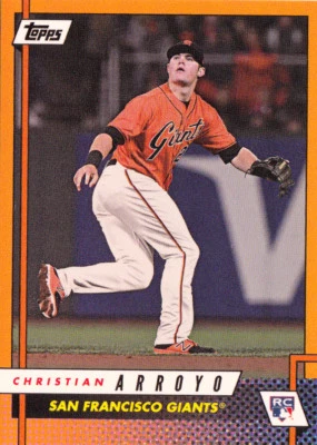 Christian Arroyo Giants 2017 Topps On Demand Rookie Class RARE Base Orange 4O RC - Image 1 of 2