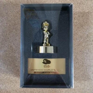 Super Mario Gold Statue Figure Platinum Member Memorial Club Nintendo Japan - Picture 1 of 2