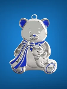 Harvey Lewis Christmas Tree Ornament Teddy Bear Big Brother - Picture 1 of 5