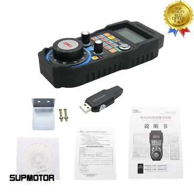 CNC MACH3 Wireless Electronic Handwheel 4-Axis Manual Controller USB Handle MPG - Image 1 of 4