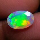 Aaa Quality Faceted Ethiopian Opal Oval Shape Gemstone 11x7.3x4.2mm 1.4cts