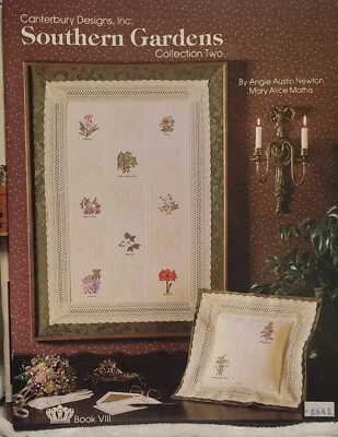 Canterbury Designs Southern Gardens Collection Two Book VIII Cross Stitch 1982 - Image 1 of 4