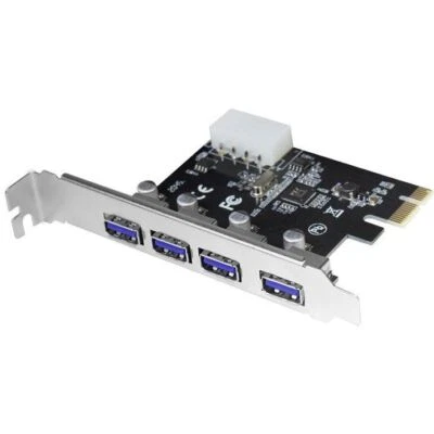 LogiLink PC0057A 4-Port USB 3.0 PCI Express-Karte v3.0 - Bild 1 von 2