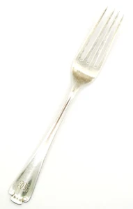 STERLING SILVER TIFFANY & CO FLEMISH 7-3/4'' FORK FLATWARE JOC MONOGRAMMED - Picture 1 of 4