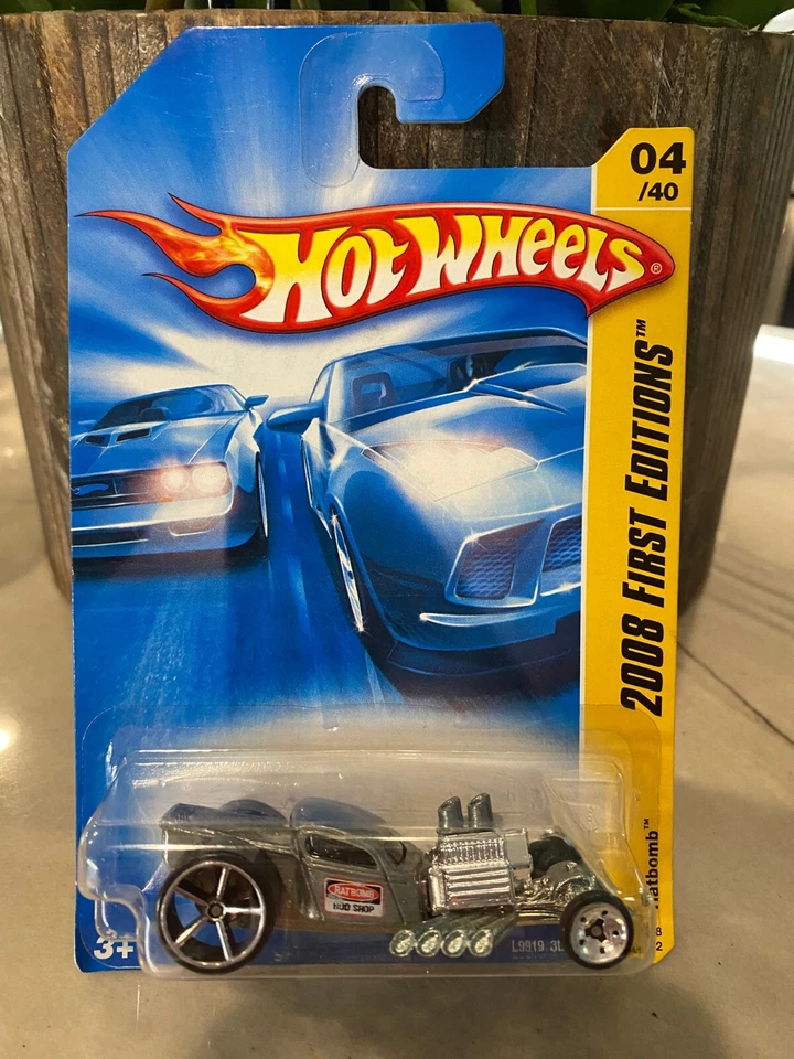 2008 Hot Wheels #4 Primo Edizioni 4/40 Ratbomb Zamac Variant Unpntd-Base wOH5Sp - Immagine 1 di 1