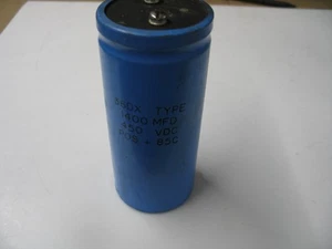 NUEVO CONDENSADOR UKN OEM 36DX 1400 MFD 450 VDC + 85C CON TORNILLOS Q0414 - Imagen 1 de 4