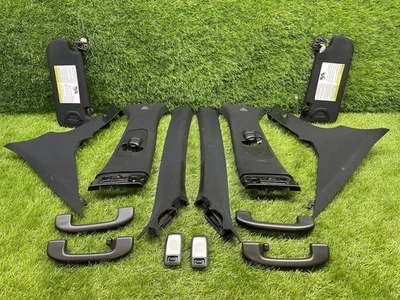 2014-2024 INFINITI Q50 INTERIOR BLACK ROOF HEADLINER SUN VISOR DOME LAMP PILLAR - Image 1 of 4