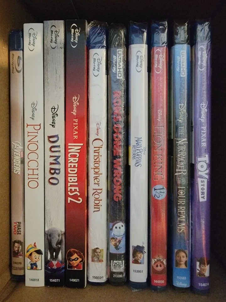 (10) pack of Disney movies Blu-ray/4K (Read*). Like New. No Digitals. - Image 1 of 1