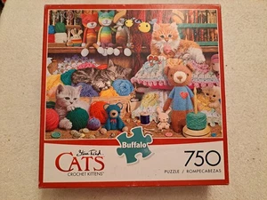 750 PC PUZZLE “CROCHET KITTENS” - Picture 1 of 3