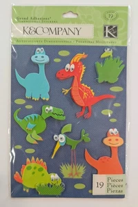 Dinosaurs Grand Adhesions Scrapbooking Stickers By K&Company - Picture 1 of 2