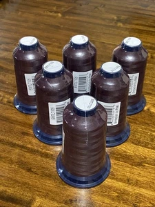 Embellish By RNK Deep Purple Embroidery Thread Lot Of 6 Spools..1100 Yards Each￼ - Picture 1 of 6