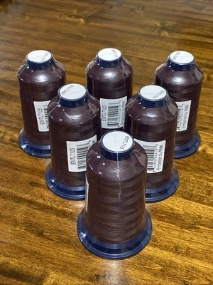 Embellish By RNK Deep Purple Embroidery Thread Lot Of 6 Spools..1100 Yards Each￼ - Image 1 of 4