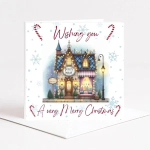 Kosmetikerin Schönheitssalon Weihnachtskarte Make-up Künstlerin Make Up - Bild 1 von 1